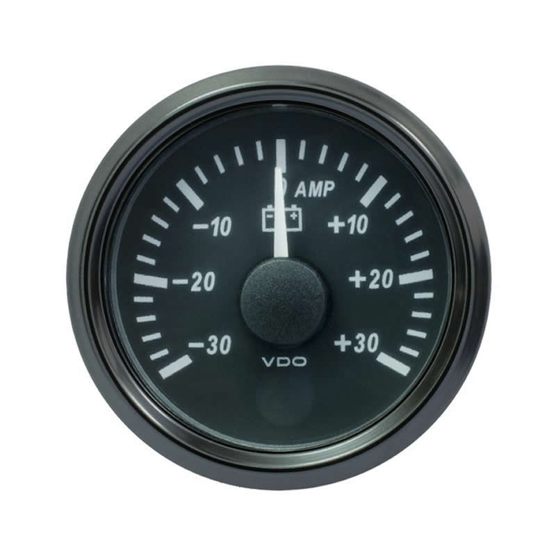 VDO SingleViu 0247 Ammeter 30A Black 52mm